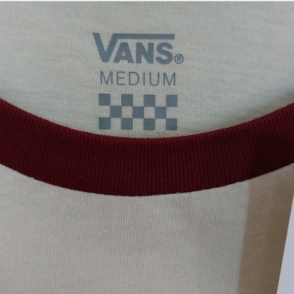 NWT Women's Vans Scripts Raglan Graphic Tee Long Sleeve M - Picture 4 of 4